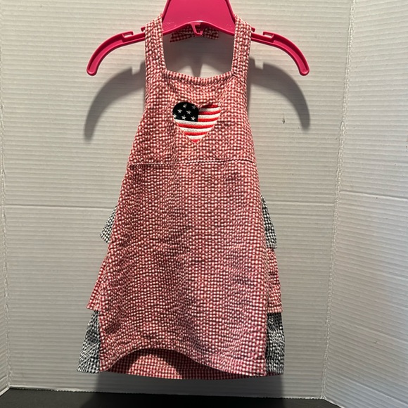 Baby Crew Sz 18M Patriotic Seersucker Dress - Picture 1 of 8
